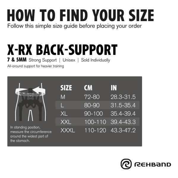 X RX Back Support 7mm